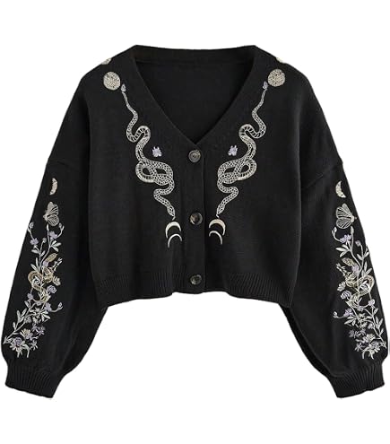 Monarch Butterfly Knit Cardigan, Open Front Crochet Butterfly